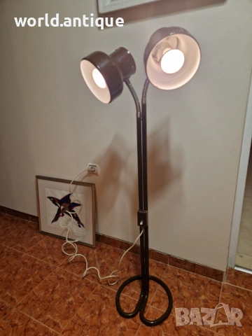Уникална рядка антикварна шведска подова лампа , снимка 9 - Антикварни и старинни предмети - 53932629