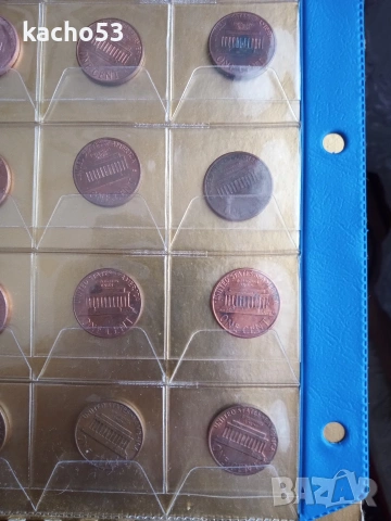 40 броя по 1 цент, САЩ, снимка 7 - Нумизматика и бонистика - 53724549