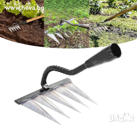 Градинско гребло, мотика, гребло за плевели, ръчно гребло, градински инструмент
