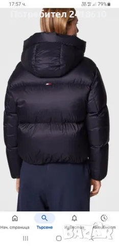 Tommy Hilfiger Womens Down Jacket Size L ОРИГИНАЛ! Дамско Зимно пухено Яке!, снимка 2 - Якета - 48016838