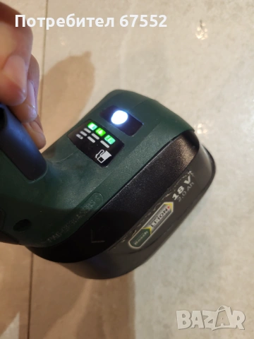 Зелен витноверт Bosch PSB 1800 LI-2 с батерия и куфар. Друго няма! цена: 50лв., снимка 3 - Винтоверти - 53185661