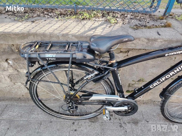 28 цола електрически алуминиев велосипед с 7 скорости усилени капли амортисьори предни като нов , снимка 6 - Велосипеди - 53864928