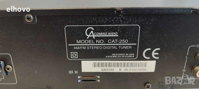 Стерео тунер Conrad Audio CAT-250, снимка 9 - Ресийвъри, усилватели, смесителни пултове - 51051495