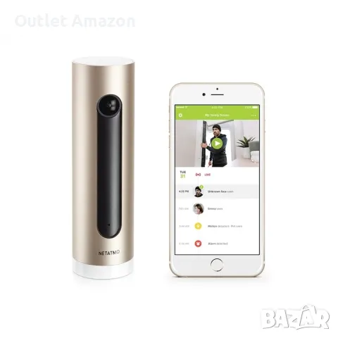 Вътрешна камера Netatmo smart indoor camera /welcome camera, снимка 4 - IP камери - 47858905