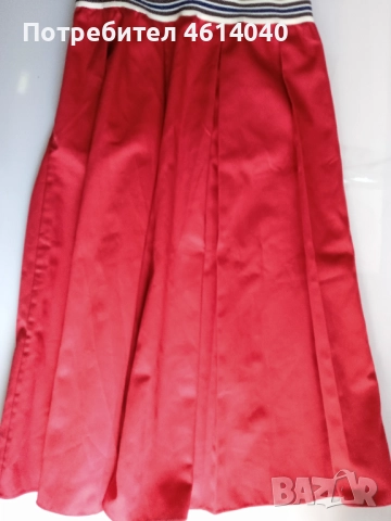 Пола червена 36 размер Франция, снимка 5 - Поли - 52375546