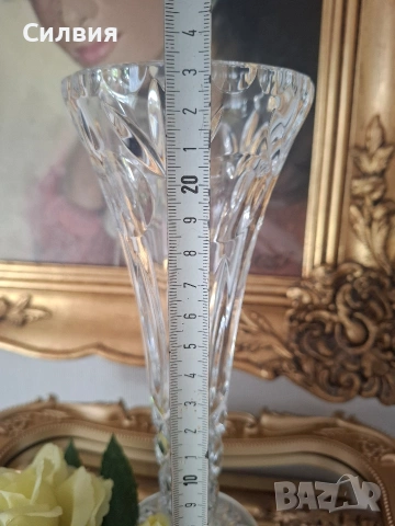 Кристална ваза , снимка 4 - Вази - 53845026