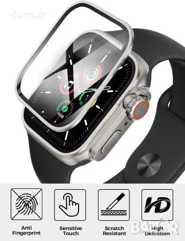 Jessonly 2 броя Защитни калъфи за Apple Watch Series 9/8/7, 45 mm, снимка 4 - Аксесоари за Apple - 45795406