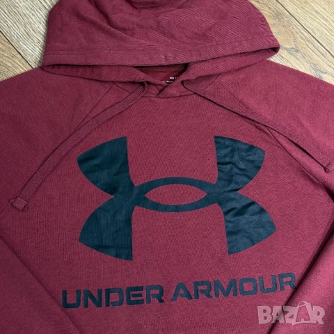 Мъжко горнище Under Armour Rival Fleece | S - M, снимка 2 - Спортни дрехи, екипи - 53510182