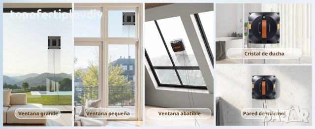 Робот за почистване на прозорци AIRMSEN YW733,Гаранция, снимка 8 - Прахосмукачки - 53654967