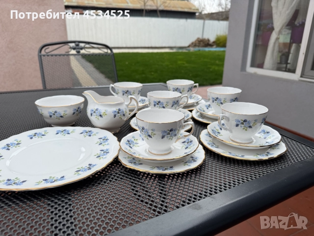 🫖 Луксозен английски порцеланов сервиз Royal Vale – Fine Bone China(около 1950 г)🫖