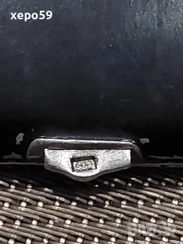 Френска сребърна кутия(табакера) за цигари-арт деко с емайл/техника лак и яйчена черупка/, снимка 9 - Антикварни и старинни предмети - 52579098