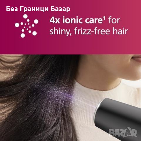 Нов Philips 5000 серия сешоар 2300W бързо и безопасно сушене + дифузер, снимка 4 - Сешоари - 46760785