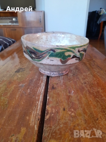 Стара керамична паница #15, снимка 2 - Други ценни предмети - 52850902