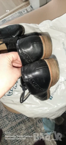 Черни дамски обувки 37 номер, снимка 3 - Дамски ежедневни обувки - 50771477