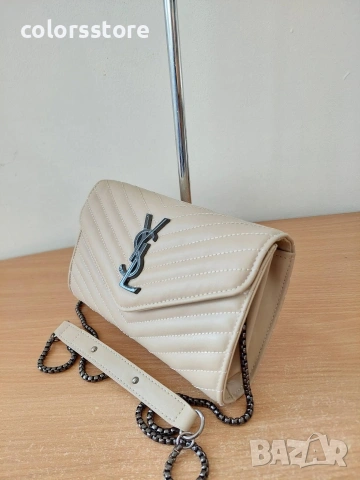 Бежова чанта YSL/SG369, снимка 3 - Чанти - 53788123