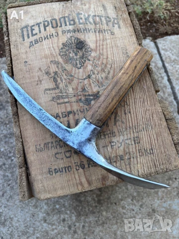 Wehrmacht D.R.G.M. No 1496318 -пикел, отрязан, снимка 8 - Антикварни и старинни предмети - 51329167