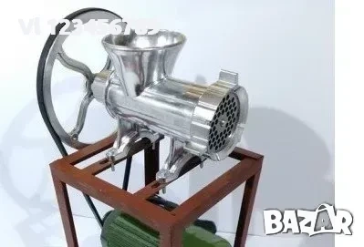 Електрическа Месомелачка Алуминиева 32 номер с електромотор , снимка 2 - Месомелачки - 53950771