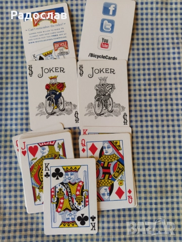 карти за игра BICYCLE USA, снимка 5 - Карти за игра - 51461636