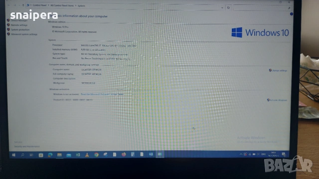 Ideapad 3 14iil05 laptop type 81wd, снимка 12 - Лаптопи за работа - 53101009