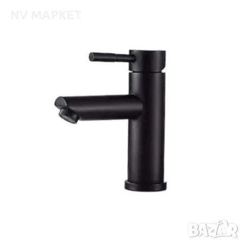 Смесител за мивка, неръждаема стомана , черен мат