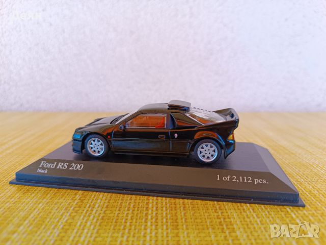 Колекционерски модел 1:43 Minichamps - Ford RS200, снимка 9 - Колекции - 46644397