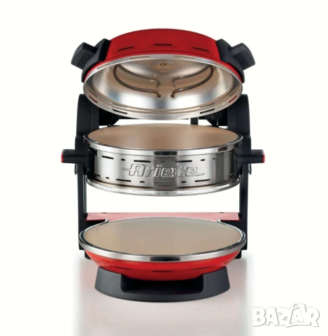 Двойна фурна за пица с каменни плочи Ariete Double Pizza Maker НОВА, снимка 5 - Печки, фурни - 53306907