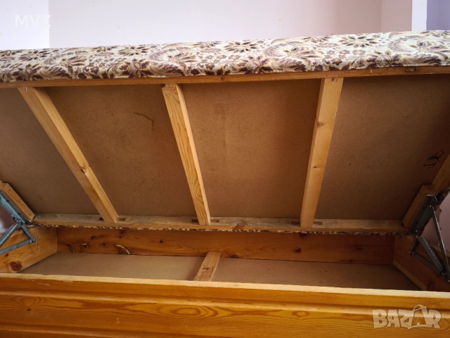 Масивно дървени легло с матрак и ракла, снимка 9 - Спални и легла - 54024558