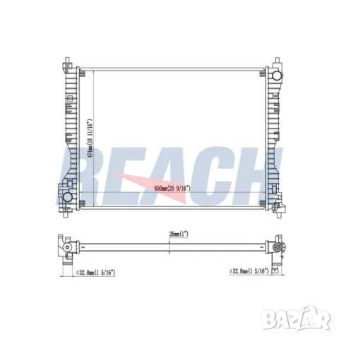 НОВ РАДИАТОР GREAT WALL HOVER/HAVAL H6, снимка 1 - Части - 49461732