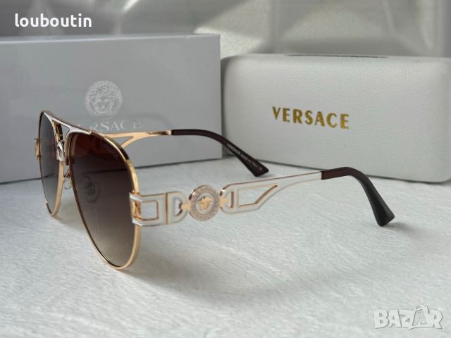 Versace мъжки слънчеви очила авиатор унисекс дамски , снимка 15 - Слънчеви и диоптрични очила - 45456955