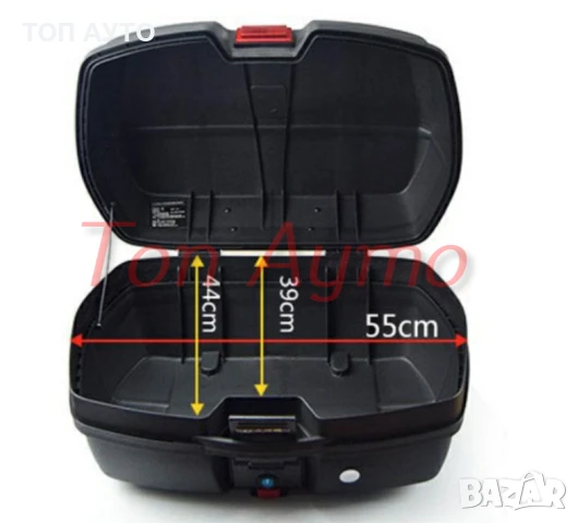 Двоен Куфар 62л за Мотор Скутер Велосипед, снимка 3 - Аксесоари и консумативи - 51025568