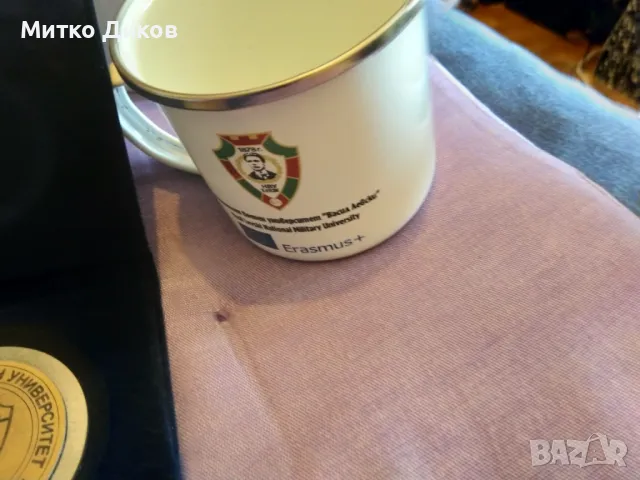ВНВУ училище Васил Левски Нац.Военен.унив.канче тефтер -плакет и бадж нови, снимка 4 - Колекции - 50414398