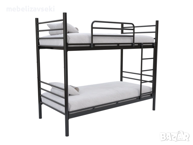 Ново! Двуетажно метално легло Фано DAMLA + 2 матрака, снимка 7 - Спални и легла - 53807231