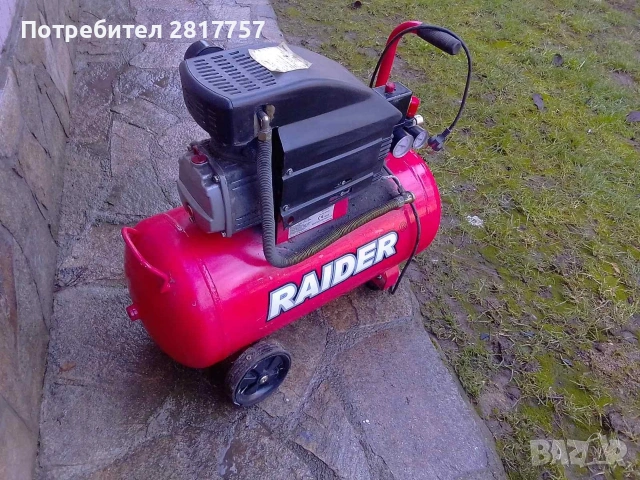 компресор raider 50l, снимка 8 - Компресори - 53478406