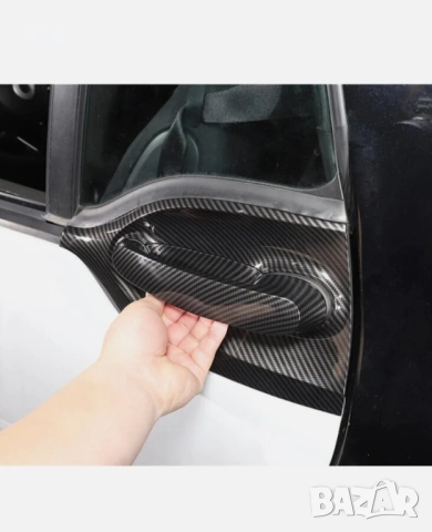2 бр - Mercedes Benz Smart 2016-2021 капак за външна странична дръжка от карбонови влакна , снимка 9 - Части - 53225329