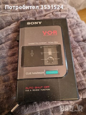 Walkman Sony  Tcm-75v, снимка 1 - Аудиосистеми - 46218295