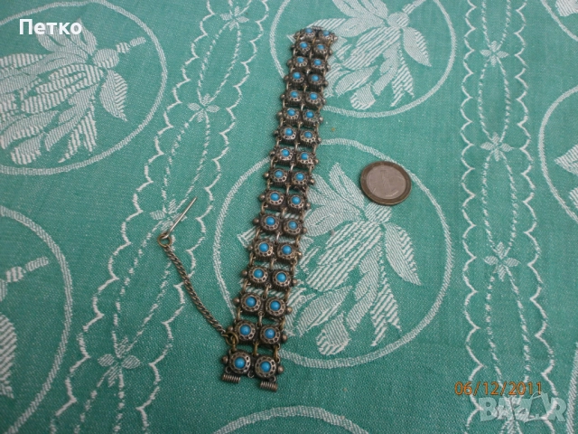 Стар накит украшение 19.5 / 2.5 см  60 грама, снимка 2 - Антикварни и старинни предмети - 52604452