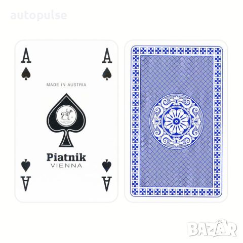 Карти за игра Piatnik (сини/червени), снимка 5 - Карти за игра - 46652311