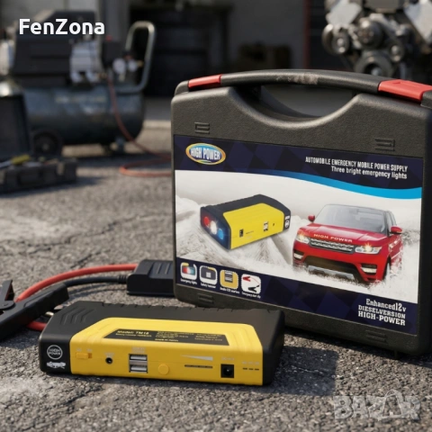 Стартерно устройство мултифункционално и компресор 2 в 1 Car Jump Starter 69800mAh, снимка 7 - Други стоки за дома - 54065908