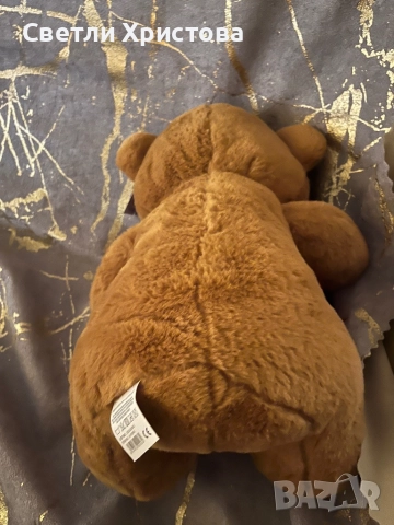 Продавам чисто ново плюшено мече – среден размер, държи сърце с надпис LOVE., снимка 4 - Плюшени играчки - 52682684