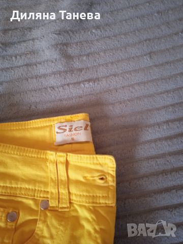 Летен жълт панталон, снимка 4 - Панталони - 45495438