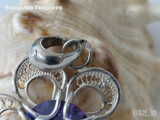 Сребърен медальон 950, снимка 2 - Колиета, медальони, синджири - 53185296