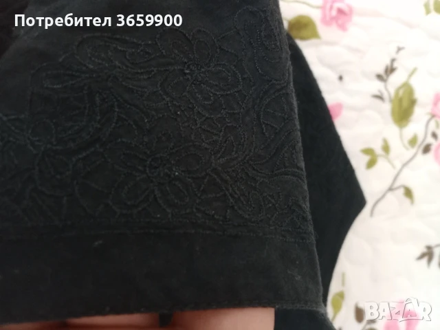 Черна дамска блуза, буфан ръкав, 14 UK,, снимка 7 - Ризи - 51235583