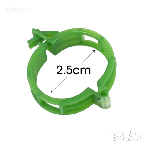 6392 Щипки за връзване на растения клипсове, 10 бр, снимка 4 - Градински инструменти - 53424675