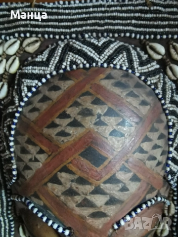 Уникална Африканска маска, снимка 3 - Антикварни и старинни предмети - 52582822