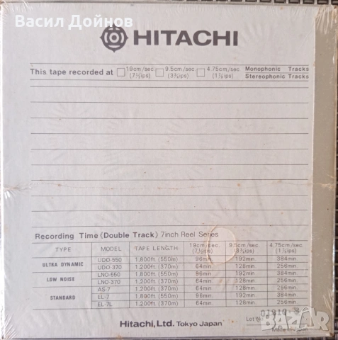 Магнетофонна Ролка HITACHI, снимка 2 - Други - 53737510