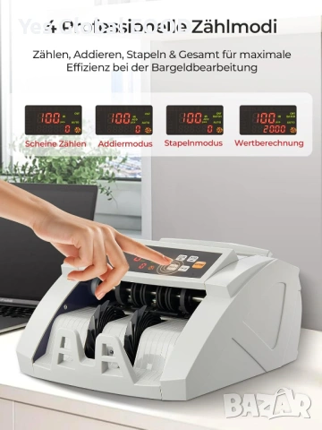 FOHERE Машина за броене на пари с UV/MG/IR, снимка 6 - Други машини и части - 53639949