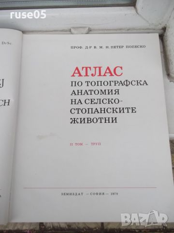 Книга"Атлас по топографска анатомия-II том-П .Попеско"-194с, снимка 2 - Специализирана литература - 45324637