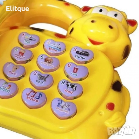 Детска играчка Музикален телефон със звуци и светлини, снимка 2 - Други - 52786678