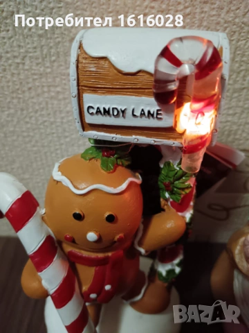 LED светещо декоративно коледно куче,джудже,динджър човече.., снимка 3 - Декорация за дома - 48491539