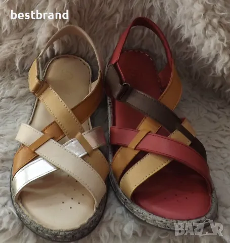 Дамски сандали от естесвена кожа, код 409/75, снимка 1